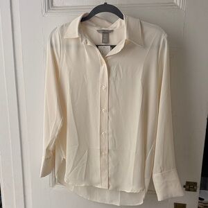 H&M Cream Button Down Shirt